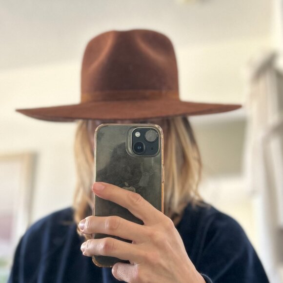 Janessa Leone Brown Felt Hat - Picture 7 of 8